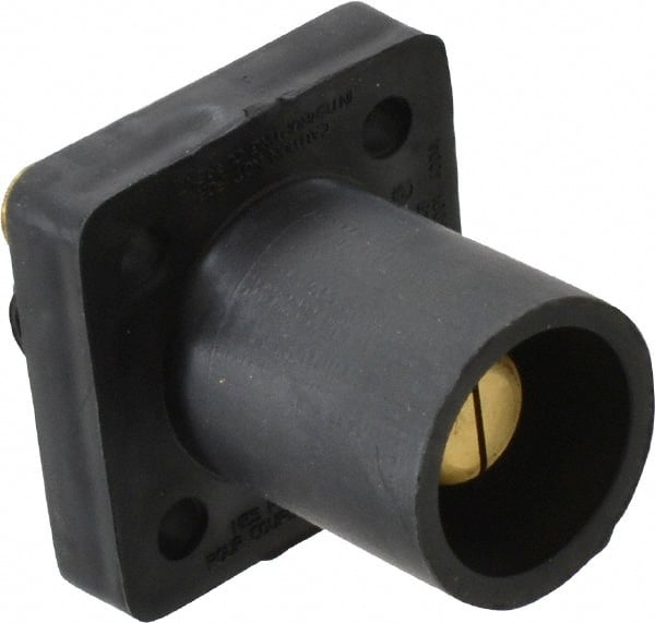 Leviton - 3R NEMA Rated, 600 Volt, 400 Amp, 2 to 4/0 AWG, Male, Threaded Stud, Panel Receptacle - 2.72 Inch Long, Black - Exact Tooling