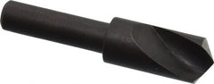Cleveland - 3/8" Head Diam, 1/4" Shank Diam, 1 Flute 120° High Speed Steel Countersink - Exact Tooling