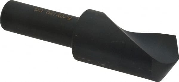 Cleveland - 5/8" Head Diam, 3/8" Shank Diam, 1 Flute 120° High Speed Steel Countersink - Exact Tooling
