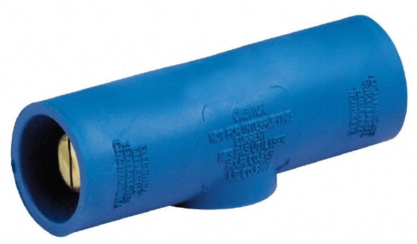 Leviton - 3R NEMA Rated, 600 Volt, 400 Amp, Male-Male, Cam Type, Single Pole Plug and Connector - 4.54 Inch Long, White - Exact Tooling