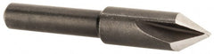 Cleveland - 1/4" Head Diam, 3/16" Shank Diam, 3 Flute 60° High Speed Steel Countersink - Exact Tooling