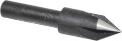 Cleveland - 3/8" Head Diam, 1/4" Shank Diam, 3 Flute 60° High Speed Steel Countersink - Exact Tooling