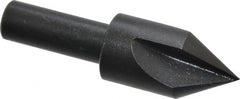 Cleveland - 5/8" Head Diam, 3/8" Shank Diam, 3 Flute 60° High Speed Steel Countersink - Oxide Finish, 2-3/32" OAL, Single End, Straight Shank, Right Hand Cut - Exact Tooling