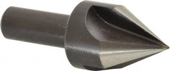 Cleveland - 1" Head Diam, 1/2" Shank Diam, 3 Flute 60° High Speed Steel Countersink - Exact Tooling