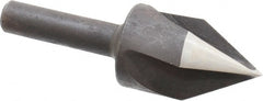 Cleveland - 1-1/4" Head Diam, 1/2" Shank Diam, 3 Flute 60° High Speed Steel Countersink - Exact Tooling