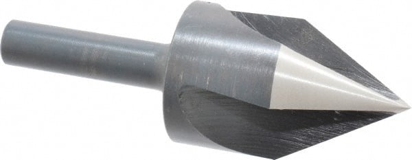 Cleveland - 1-1/2" Head Diam, 3/4" Shank Diam, 3 Flute 60° High Speed Steel Countersink - Exact Tooling