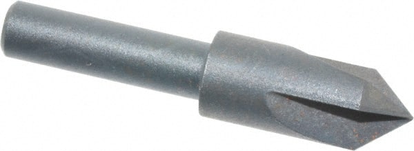 Cleveland - 3/8" Head Diam, 1/4" Shank Diam, 3 Flute 82° High Speed Steel Countersink - Exact Tooling