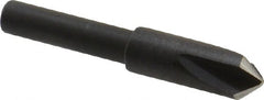 Cleveland - 1/4" Head Diam, 3/16" Shank Diam, 3 Flute 90° High Speed Steel Countersink - Exact Tooling