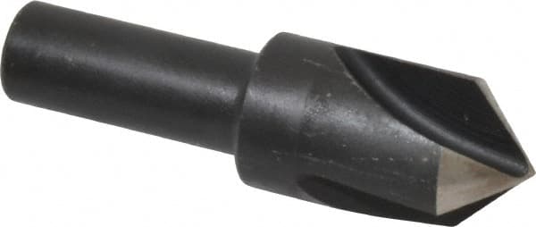 Cleveland - 3/4" Head Diam, 1/2" Shank Diam, 3 Flute 90° High Speed Steel Countersink - Exact Tooling