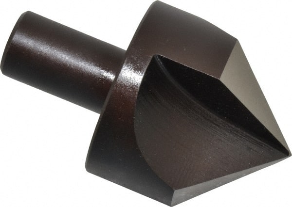 Cleveland - 2" Head Diam, 3/4" Shank Diam, 3 Flute 90° High Speed Steel Countersink - Exact Tooling
