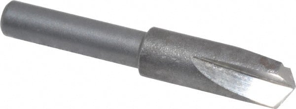 Cleveland - 1/4" Head Diam, 3/16" Shank Diam, 3 Flute 120° High Speed Steel Countersink - Oxide Finish, 1-7/16" OAL, Single End, Straight Shank, Right Hand Cut - Exact Tooling