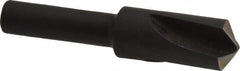 Cleveland - 3/8" Head Diam, 1/4" Shank Diam, 3 Flute 120° High Speed Steel Countersink - Exact Tooling