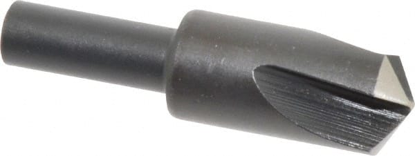 Cleveland - 5/8" Head Diam, 3/8" Shank Diam, 3 Flute 120° High Speed Steel Countersink - Exact Tooling