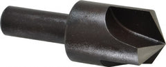 Cleveland - 1" Head Diam, 1/2" Shank Diam, 3 Flute 120° High Speed Steel Countersink - Oxide Finish, 2-3/4" OAL, Single End, Straight Shank, Right Hand Cut - Exact Tooling