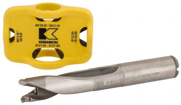 Kennametal - 19 to 19.99mm Diam, 3xD, 63.27mm Max Depth, 3/4" Shank Diam, 5-1/2" OAL, Replaceable Tip Drill - KTIP Insert, X Seat Size, KTIP Toolholder, Series KenTIP - Exact Tooling