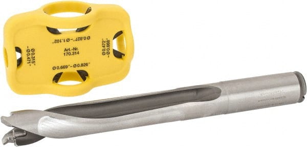 Kennametal - 19 to 19.99mm Diam, 5xD, 3.94" Max Depth, 3/4" Shank Diam, 5" Flute, 7.13" OAL, Replaceable Tip Drill - X Seat Size, Series KenTIP - Exact Tooling