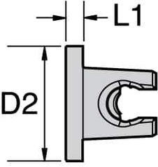 Kennametal - KM3225 1.26 Inch Diameter Spindle Plug - 0.197 Inch Projection - Exact Tooling