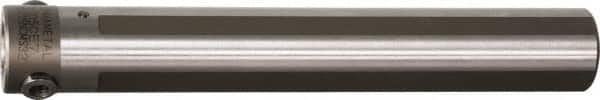Kennametal - Neutral Cut, KM3225 Modular Connection, Round Shank Lathe Modular Clamping Unit - 32mm Square Shank Diam, 8.661" OAL, Series NCM-S Round Shank Extended Length - Exact Tooling