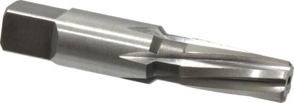 Cleveland - 1/8" Pipe, 0.362" Diam, 0.316" Small End Diam, Straight Shank, 19.05mm Flute, Taper Pipe Reamer - Exact Tooling