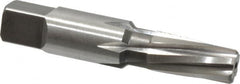 Cleveland - 1/8" Pipe, 0.362" Diam, 0.316" Small End Diam, Straight Shank, 19.05mm Flute, Taper Pipe Reamer - Exact Tooling