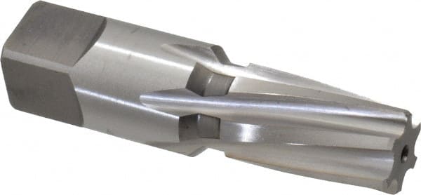 Cleveland - 3/8" Pipe, 0.606" Diam, 0.54" Small End Diam, Straight Shank, 1-1/16" Flute, Taper Pipe Reamer - Exact Tooling