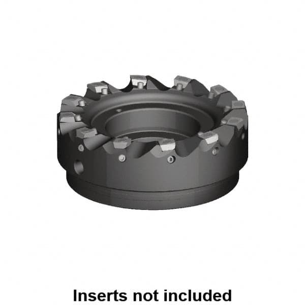 Kennametal - 10 Inserts, 125mm Cut Diam, 40mm Arbor Diam, 1mm Max Depth of Cut, Indexable Square-Shoulder Face Mill - 0/90° Lead Angle, 63mm High, MDHX 1004.. Insert Compatibility, Series Fix-Perfect - Exact Tooling