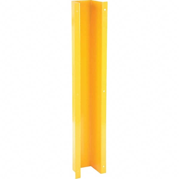 Vestil - 9-3/16" Wide x 6-1/8" Deep x 48" High, Steel Column Protector - Fits 5" Columns, Yellow - Exact Tooling
