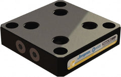 Jergens - 130mm Long x 130mm Wide x 30mm High Aluminum Fixture Plate - 30mm Plate Thickness - Exact Tooling