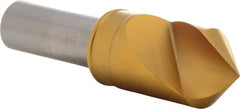 M.A. Ford - 3/4" Head Diam, 1/2" Shank Diam, 1 Flute 90° High Speed Steel Countersink - Exact Tooling