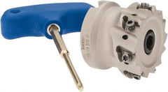 Iscar - 7 Inserts, 2" Cut Diam, 3/4" Arbor Diam, 0.354" Max Depth of Cut, Indexable Square-Shoulder Face Mill - 0/90° Lead Angle, 1.575" High, T290 LN.T 1004 Insert Compatibility, Through Coolant, Series SumoMill - Exact Tooling