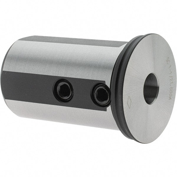 Iscar - 1/2" Bore Diam, 1-1/2" Shank Diam, Boring Bar Sleeve - 2.519" OAL - Exact Tooling