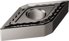 Sandvik Coromant - DNMG441 QM Grade 1105 Carbide Turning Insert - TiAlN2 Finish, 55° Diamond, 1/2" Inscr Circle, 1/4" Thick, 1/64" Corner Radius - Exact Tooling
