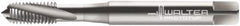 Walter-Prototyp - 1/4-28 UNF 3 Flute 3B Modified Bottoming Spiral Flute Tap - Cobalt, Bright Finish, 80mm OAL, Right Hand Flute, Right Hand Thread, Series 23400 - Exact Tooling