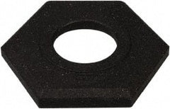 PRO-SAFE - 14" Wide x 4" High Rubber Trim Line Channelizer Base - 16 Lb, Black - Exact Tooling