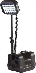 Pelican Products, Inc. - 12 Volt, 24 Watt, Electric, LED Portable Floor Work Light - 13.78" Cord, 1 Head, 1,000 & 2,000 Lumens, 15-3/4" Long x 7.87" Wide x 9.06" High - Exact Tooling