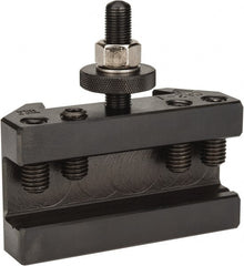 Aloris - Series CA, #2 Boring, Turning & Facing Tool Post Holder - 14 to 20" Lathe Swing, 2-1/2" OAH, 1" Max Tool Cutting Size, 1-13/16" Centerline Height - Exact Tooling