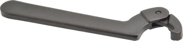 Proto - 3/4" to 2" Capacity, Black Oxide Finish, Adjustable Hook Spanner Wrench - 6-3/8" OAL, 1/8" Hook Pin Height - Exact Tooling