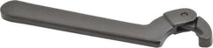 Proto - 3/4" to 2" Capacity, Black Oxide Finish, Adjustable Hook Spanner Wrench - 6-3/8" OAL, 1/8" Hook Pin Height - Exact Tooling