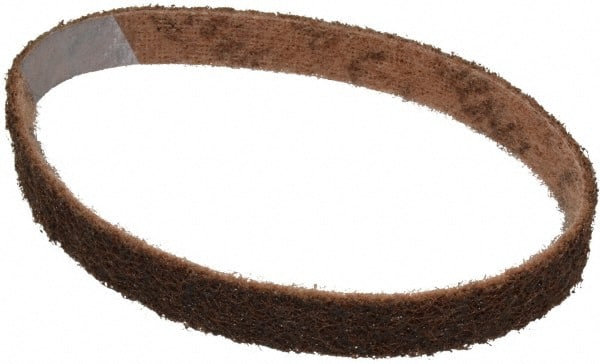 3M - 3/4" Wide x 18" OAL, Aluminum Oxide Abrasive Belt - Aluminum Oxide, Coarse, Nonwoven, Series SC-BS - Exact Tooling