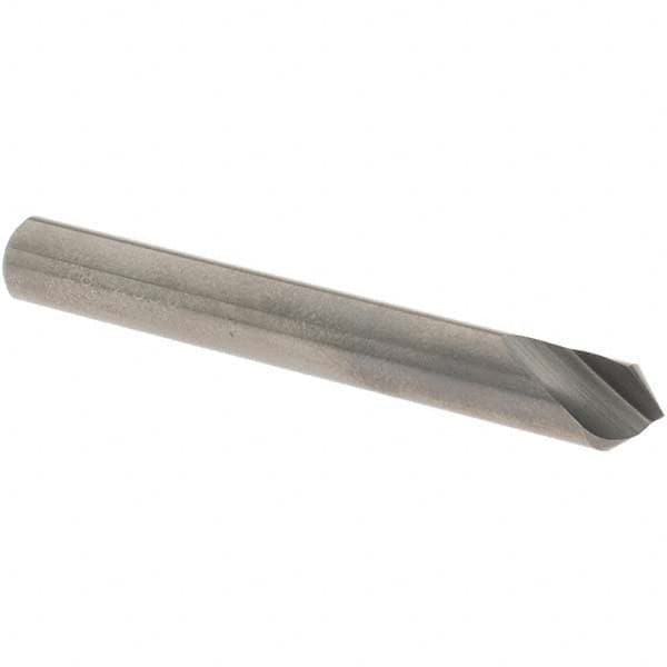 OSG - 1/4" Head Diam, 1/4" Shank Diam, 1 Flute 90° Solid Carbide Countersink - Exact Tooling
