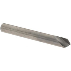 OSG - 1/4" Head Diam, 1/4" Shank Diam, 1 Flute 90° Solid Carbide Countersink - Exact Tooling