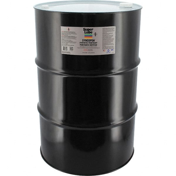 Synco Chemical - 55 Gal Drum Synthetic Penetrant - Translucent Brown, -10°F to 180°F, Food Grade - Exact Tooling