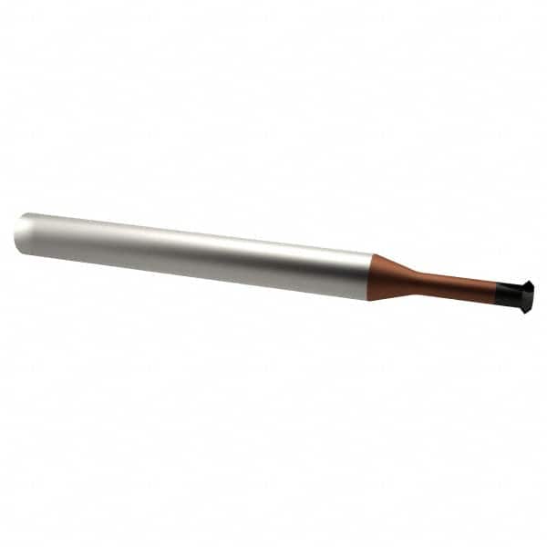 Emuge - Single Profile Thread Mill - 1/8" Shank Diam, 3 Flute, 1-3/32" Neck Length, TiCN Finish - Exact Tooling