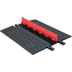 Checkers - On Floor Cable Covers Cover Material: Polyurethane Number of Channels: 2 - Exact Tooling