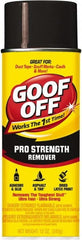 Goof Off - Adhesive, Graffiti & Rust Removers Type: Adhesive Remover Removes/Dissolves: Caulk Residue; Chewing Gum; Crayon; Glue; Marker; Paint; Pen; Scuff Marks; Tar; Stickers; Tree Sap - Exact Tooling