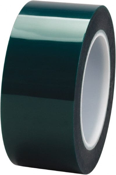 3M - 2" x 72 Yds, Green Polyester Film Masking Tape - Series 8992, 3.2 mil Thick, 37 Lb/Inch Tensile Strength - Exact Tooling