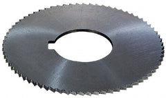 Controx - 1-1/2" Diam x 0.0938" Blade Thickness x 1/2" Arbor Hole Diam, 48 Tooth Slitting and Slotting Saw - Arbor Connection, Right Hand, Uncoated, Cobalt, Concave Ground, Contains Keyway - Exact Tooling
