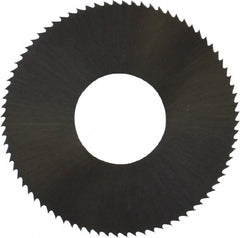 Controx - 1" Diam x 0.008" Blade Thickness x 3/8" Arbor Hole Diam, 80 Tooth Slitting and Slotting Saw - Arbor Connection, Right Hand, Uncoated, High Speed Steel, Concave Ground - Exact Tooling