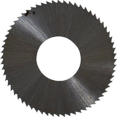 Controx - 1" Diam x 0.0156" Blade Thickness x 3/8" Arbor Hole Diam, 64 Tooth Slitting and Slotting Saw - Arbor Connection, Right Hand, Uncoated, High Speed Steel, Concave Ground - Exact Tooling