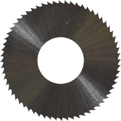 Controx - 1" Diam x 0.018" Blade Thickness x 3/8" Arbor Hole Diam, 64 Tooth Slitting and Slotting Saw - Arbor Connection, Right Hand, Uncoated, High Speed Steel, Concave Ground - Exact Tooling